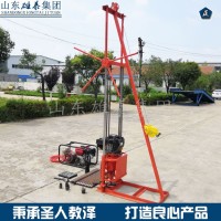 轻便型勘探岩心钻机 小型汽油动力取样机带卷扬厂家直供